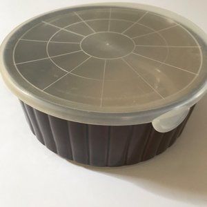 Sango Nova Brown Covered Bowl Ovenproof 8.25”